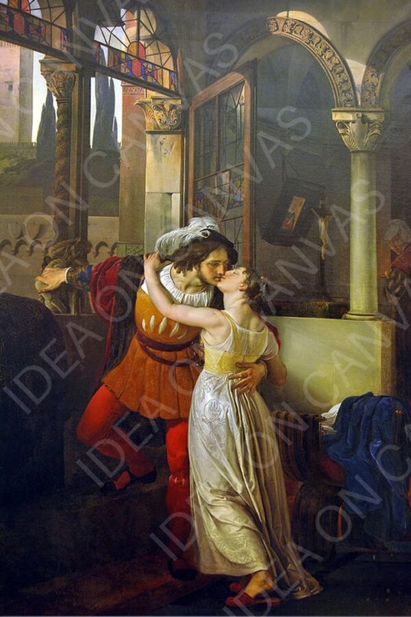 L'ultimo bacio dato da Giulietta a Romeo - Francesco Hayez