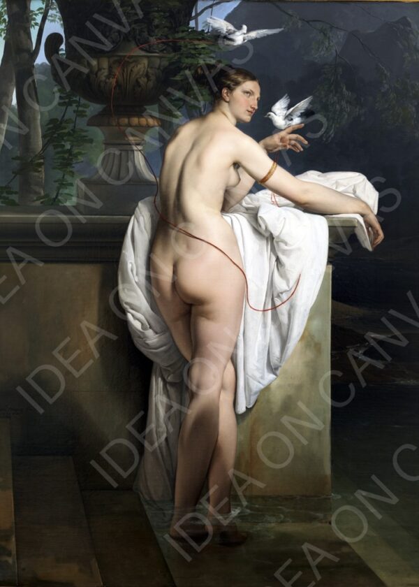 Venere che scherza con due colombe - Francesco Hayez