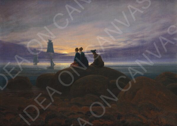 Luna Nascente sul Mare - Caspar David Friedrich