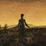 Donna al tramonto del Sole - Caspar David Friedrich