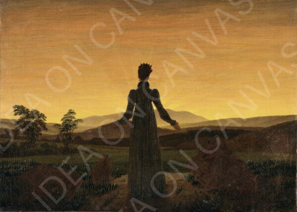 Donna al tramonto del Sole - Caspar David Friedrich