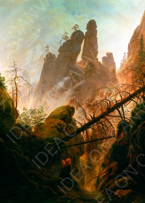 Burrone roccioso - Caspar David Friedrich