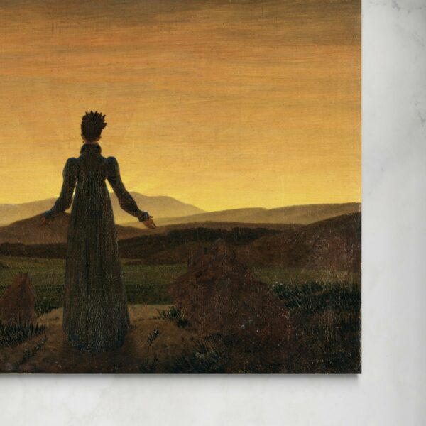 Donna al tramonto del Sole - Caspar David Friedrich