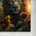 Sun Lion - L'Immagine di un Leone tra i Girasoli -