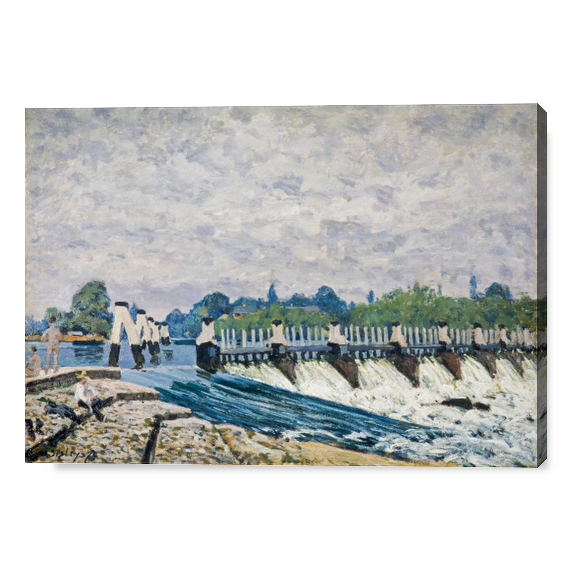 Cover Molesey Weir, Hampton Court - Alfred Sisley