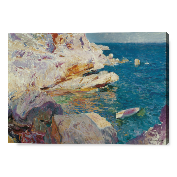 Cover Rocce a Jávea. La barca bianca - Joaquin Sorolla