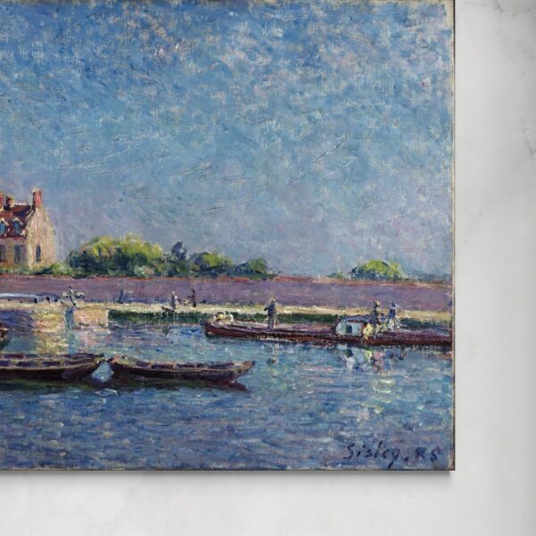 L'ecluse de Saint-Mammès - Alfred Sisley Alfred Sisley senza