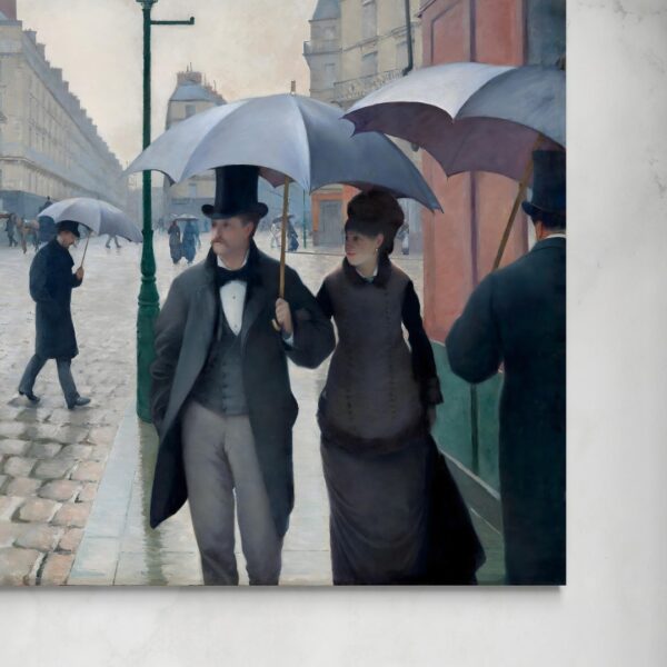 Strade di Parigi in un giorno di pioggia - Gustave Caillebotte Gustave Caillebotte senza