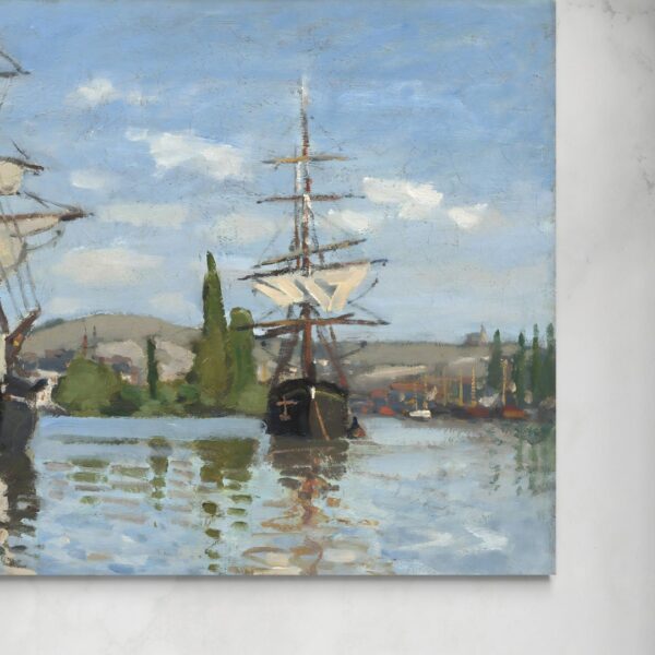 Navi sulla Senna a Rouen - Claude Monet Claude Monet senza