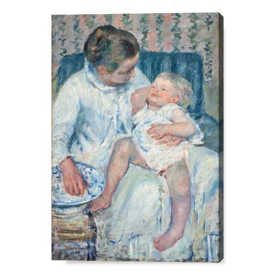 Mother About to Wash her Sleepy Child - Mary Cassatt